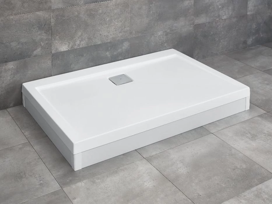 RADAWAY Argos D szögletes zuhanytálca lábbal 120x80 fehér, ajándék szifonnal
