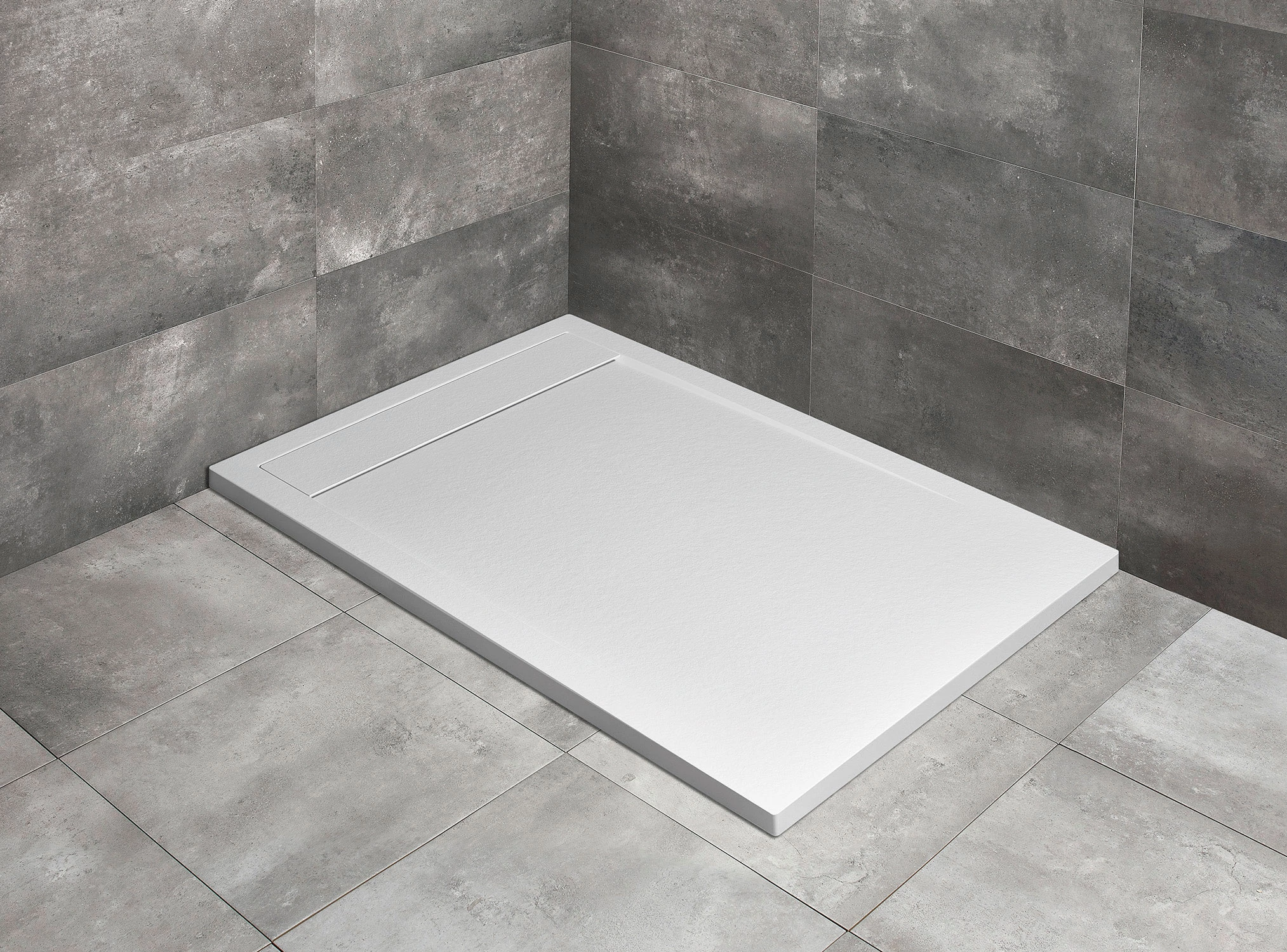 RADAWAY Teos F lapos szögletes zuhanytálca 120x100 cemento, ajándék szifonnal