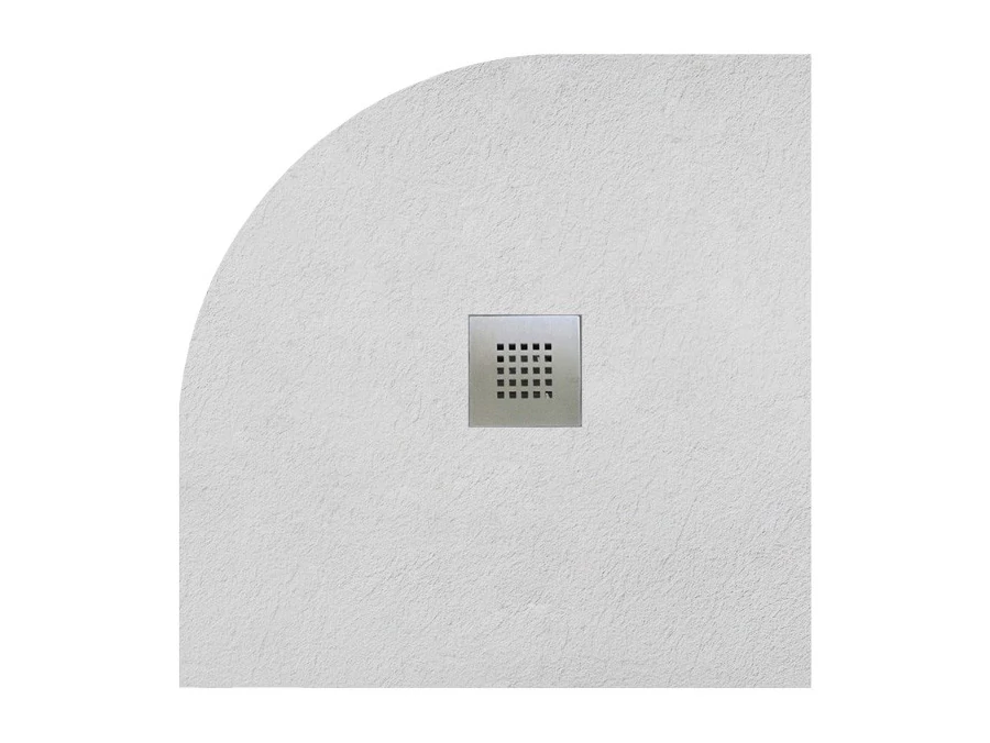 RADAWAY Kios A íves lapos zuhanytálca 80x80 szürke