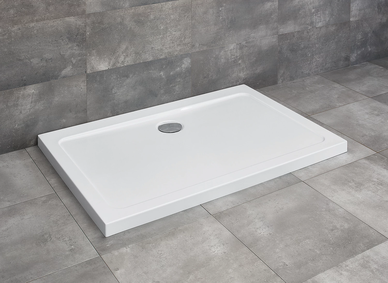 RADAWAY Doros D szögletes zuhanytálca 130x90 fehér, ajándék szifonnal