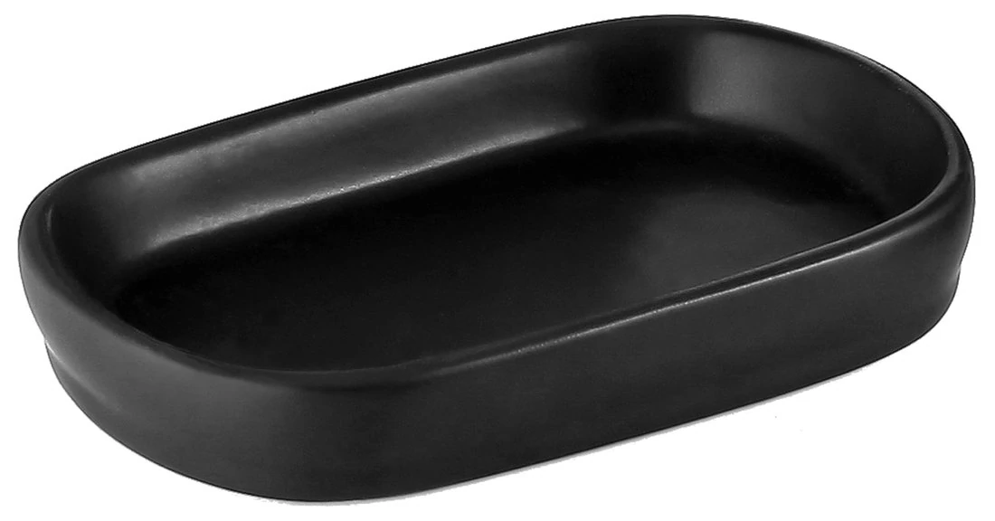 AQUALINE NERO szappantartó, fekete