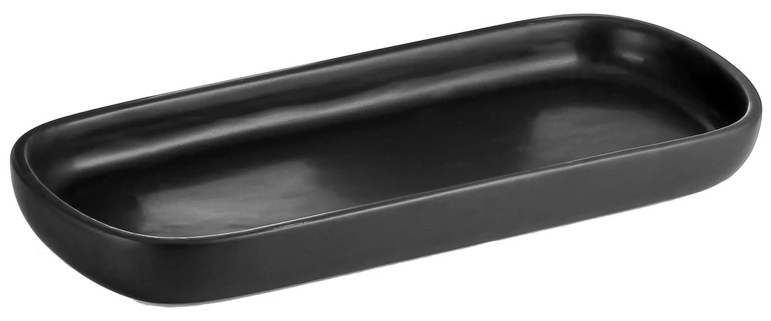 AQUALINE NERO szappantartó, fekete