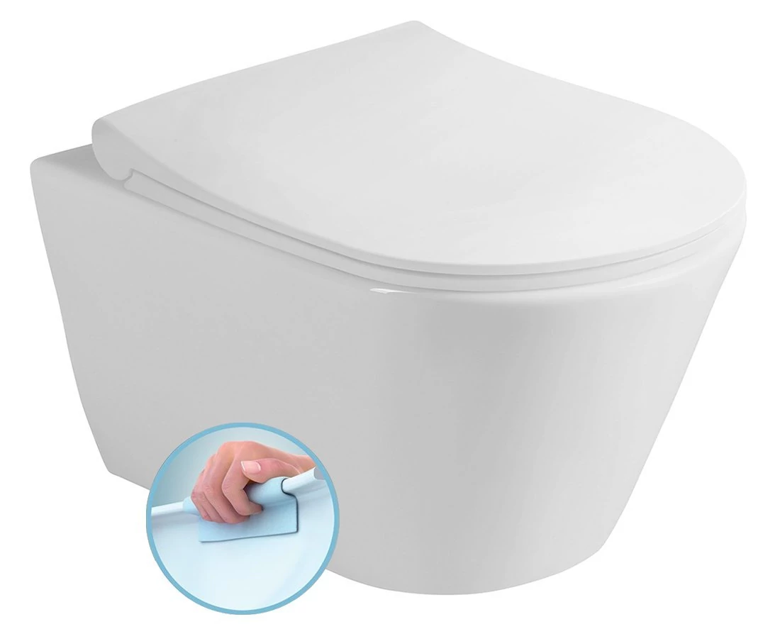 AVVA RIMLESS fali WC, 53x36cm