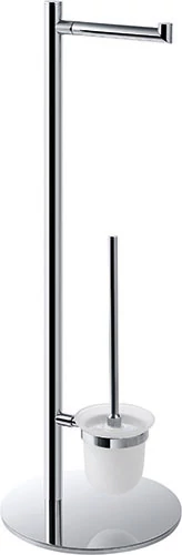 BEMETA OMEGA Álló WC kefe és papírtartó, 250x730x250mm, króm
