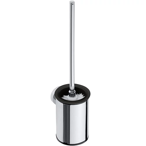 BEMETA OMEGA Fali WC kefetartó, fehér kefe, 95x385x120mm, króm