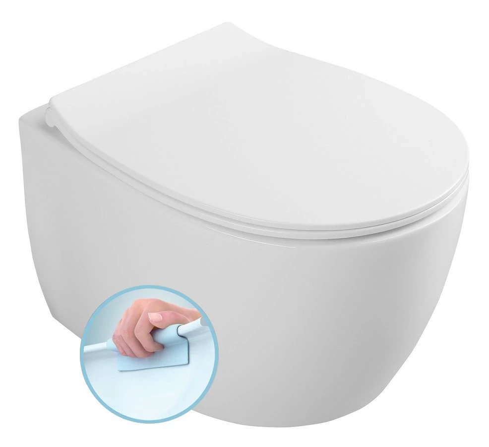 ISVEA SENTIMENTI fali WC, Rimless, 36x51cm
