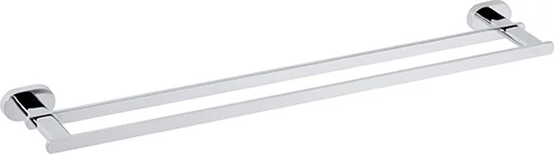 BEMETA OVAL Dupla törölközőtartó, 650x30x110mm, króm