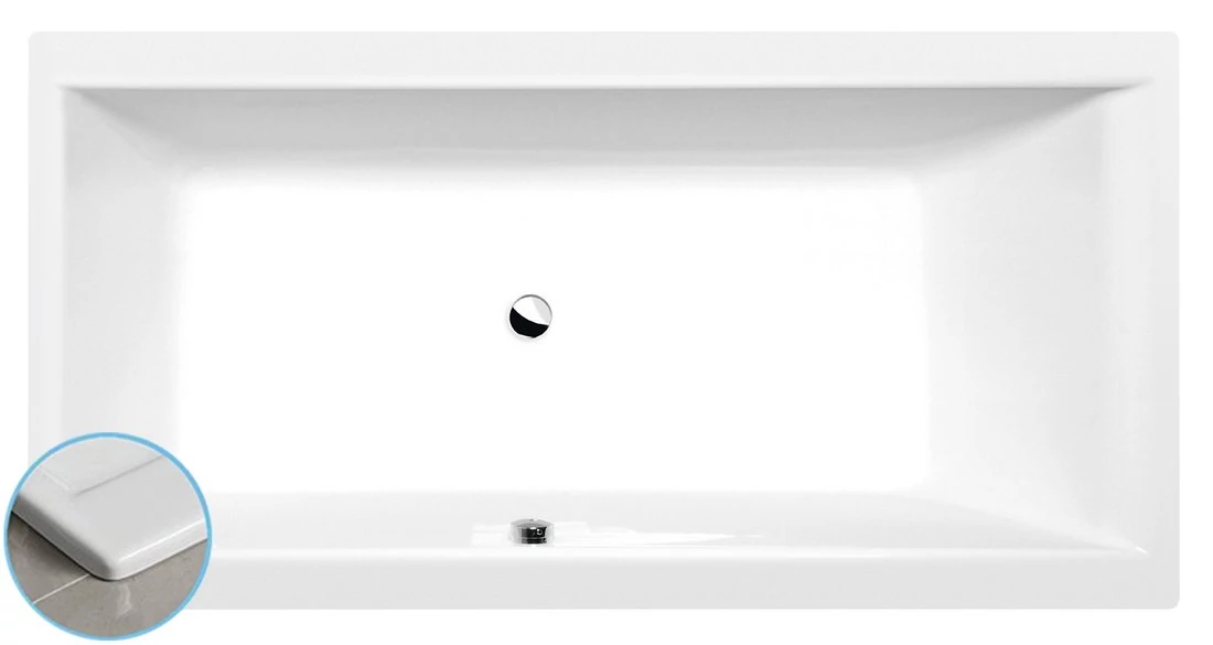 POLYSAN CLEO SLIM kád, 180x90x48cm