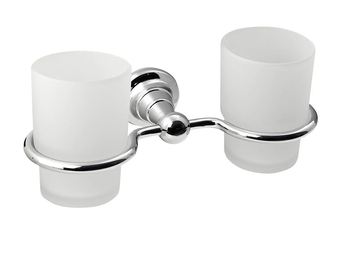 DIAMOND dupla pohártartó, króm
