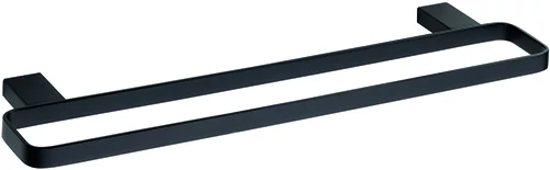 BEMETA NERO Dupla Törölközőtartó, 500x20x132mm, fekete