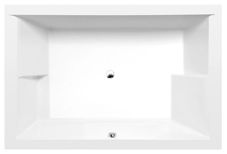 POLYSAN DUPLA aszimmetrikus fürdőkád 180x120x54cm tartó kerettel, fehér