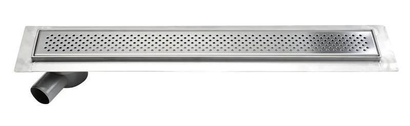 AQUALINE KROKUS padlóösszefolyó szifonnal, 96x14cm, inox