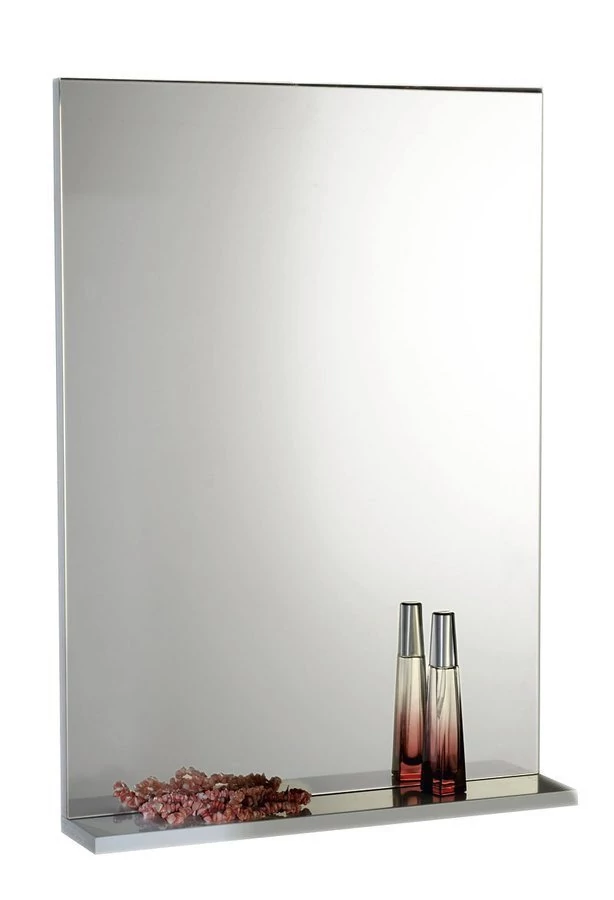 AQUALINE BETA tükör polccal, 50x70x12cm, fehér
