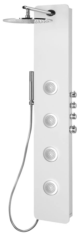 POLYSAN SPIRIT ROUND termosztatikus zuhanypanel, 250x1550mm, fehér
