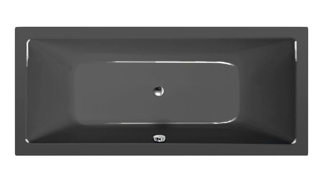 POLYSAN KRYSTA akril kád, 180x80x39cm, szürke