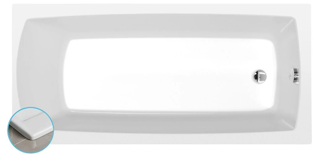 POLYSAN LILY SLIM kád, 150x70x39cm