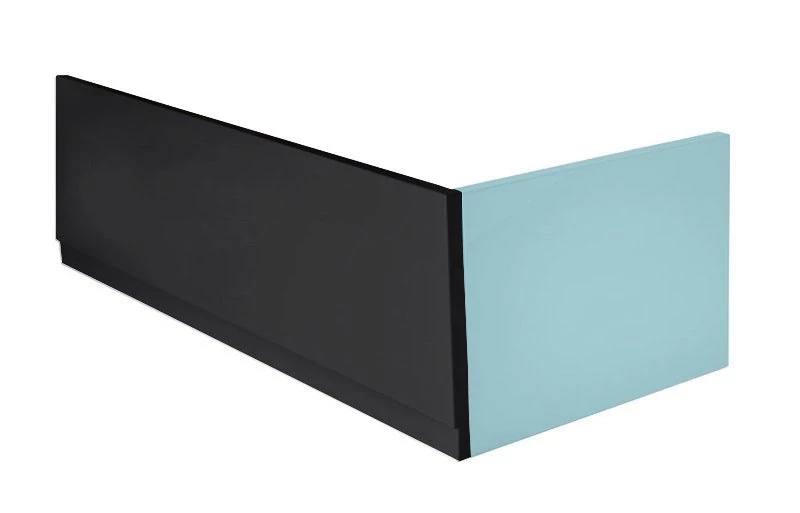 POLYSAN PLAIN előlap, balos, 180x59cm, matt fekete