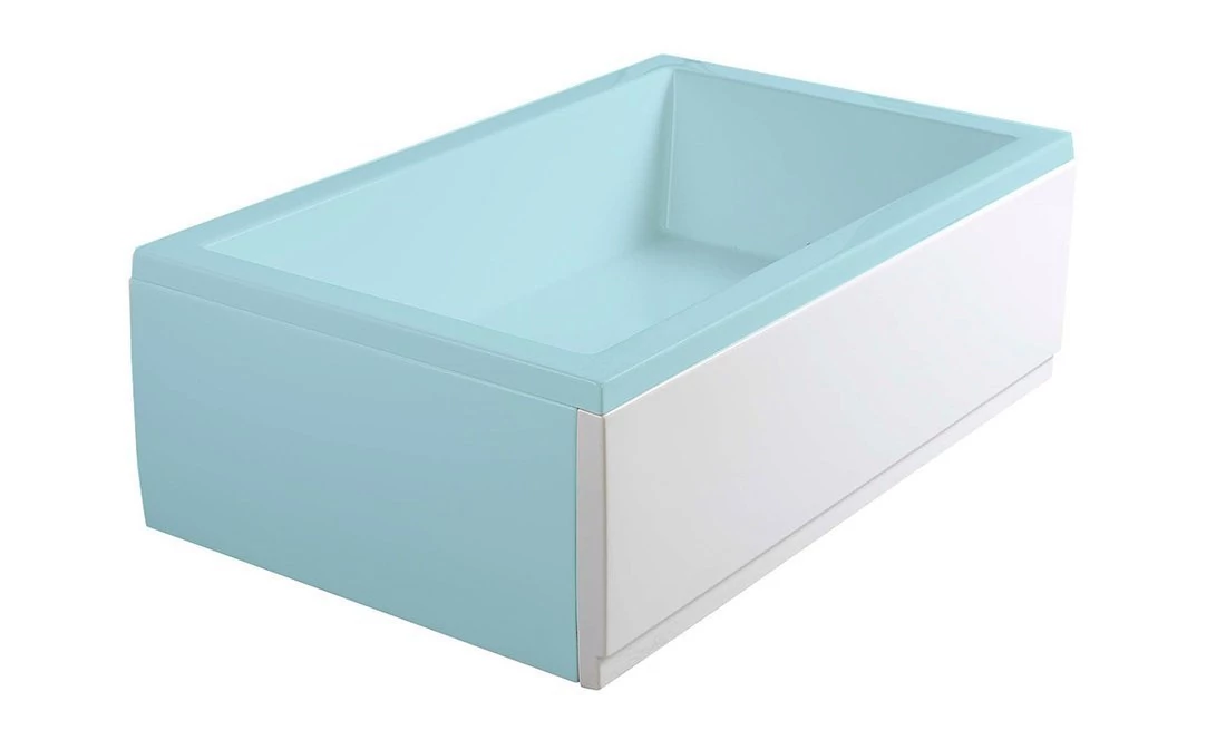 POLYSAN DEEP PLAIN sarok előlap, 130x36cm, balos