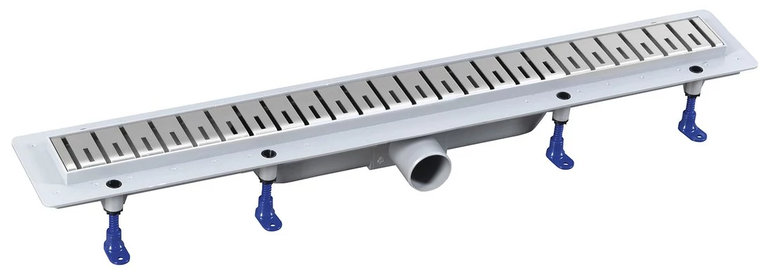 POLYSAN KLAVER padlóösszefolyó, inox ráccsal, superflow, DN50, 710x122x65mm