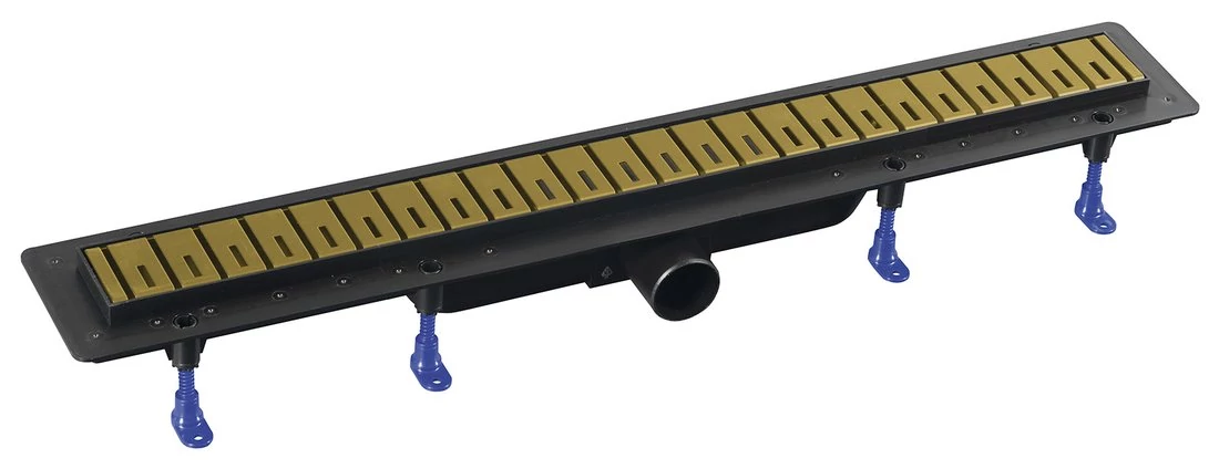 POLYSAN KLAVER GOLD padlóösszefolyó inox ráccsal, superflow, DN50, 910x122x65mm