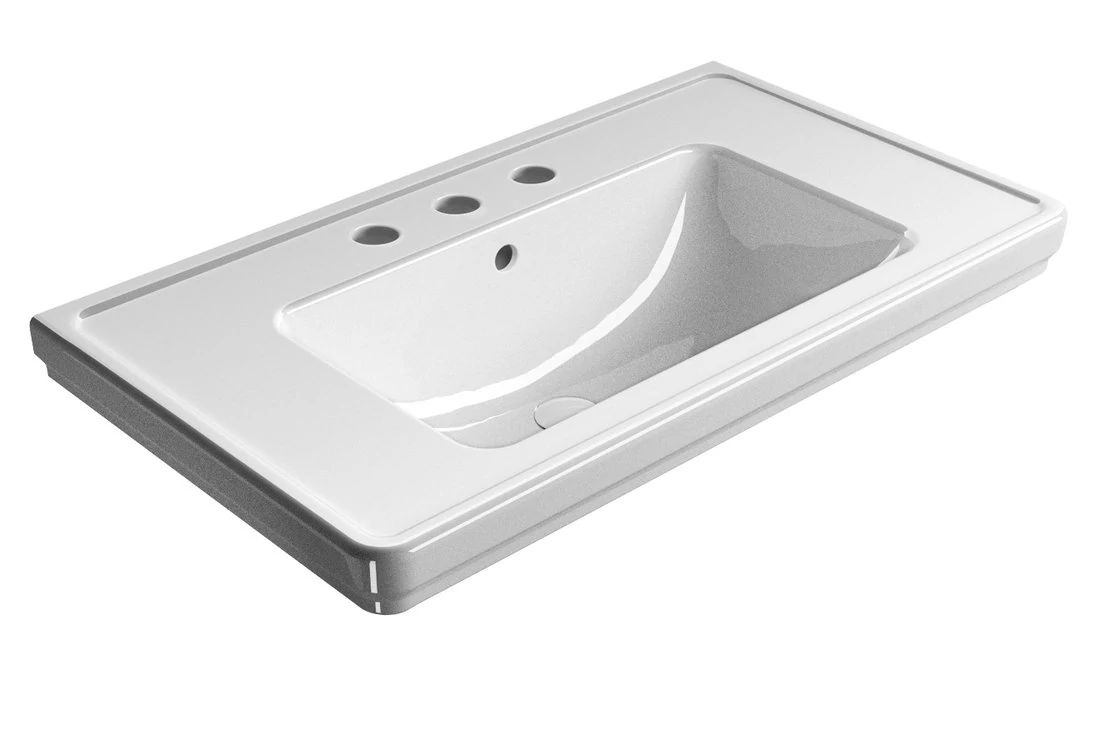GSI CLASSIC mosdó, 3 furattal, 90x50cm, ExtraGlaze