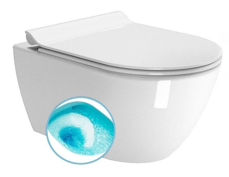 GSI PURA SWIRLFLUSH fali WC, 55x36cm, fehér