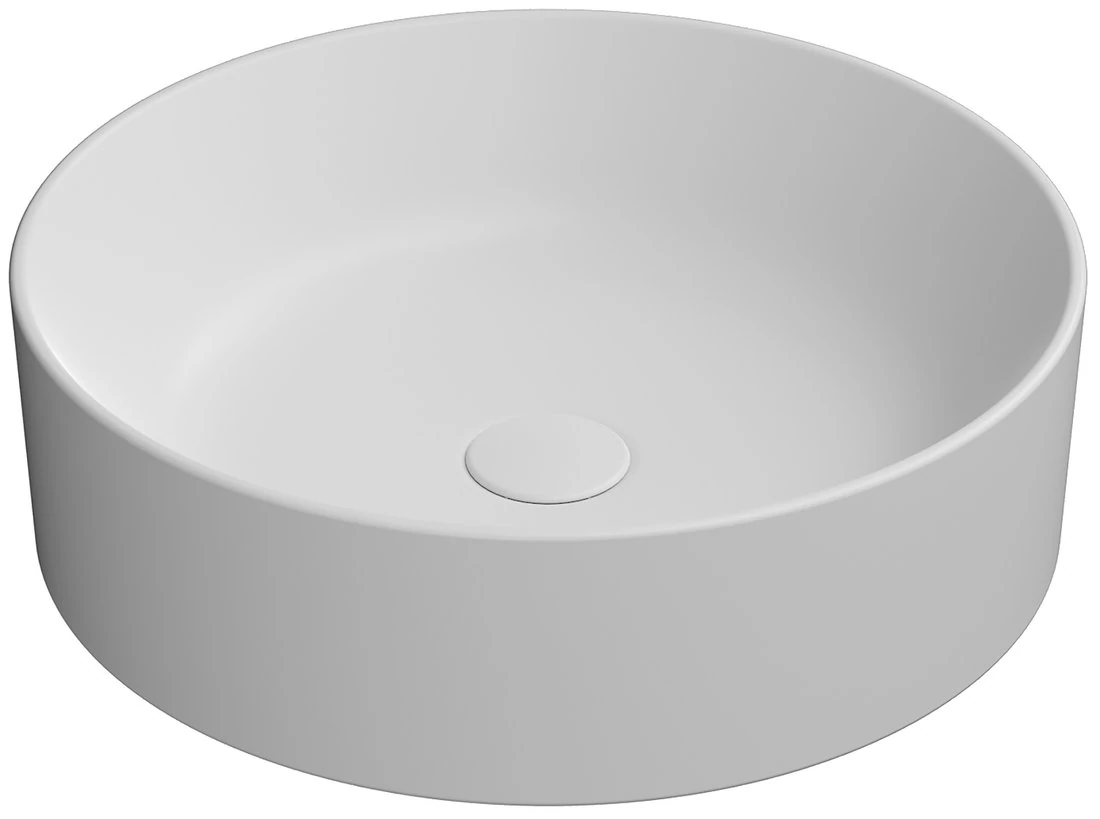GSI KUBE X kerámiamosdó, átm.:45cm, matt fehér