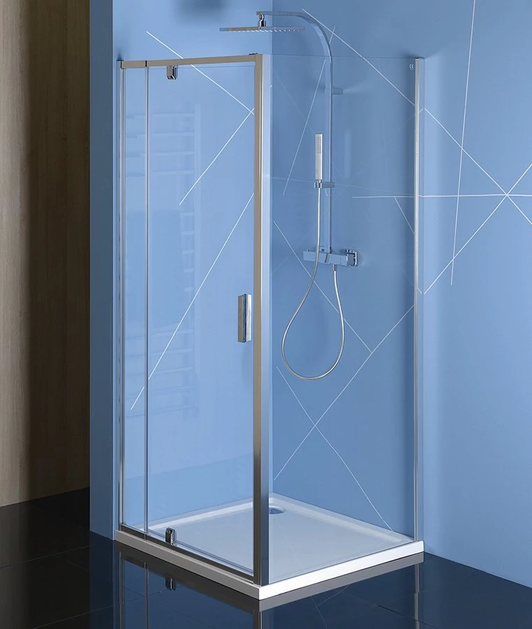 POLYSAN EASY LINE nyílóajtó oldalfallal, 800-900x900mm, transzparent üveg