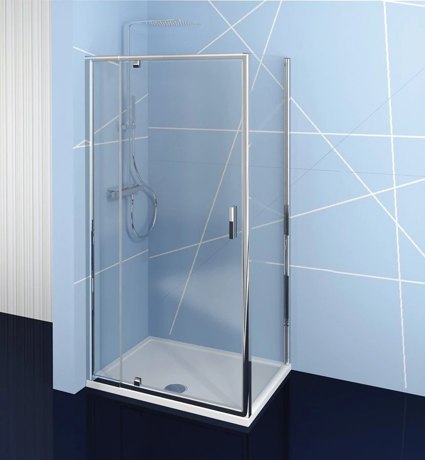 POLYSAN EASY LINE nyílóajtó oldalfallal, 900-1000x700mm, transzparent üveg