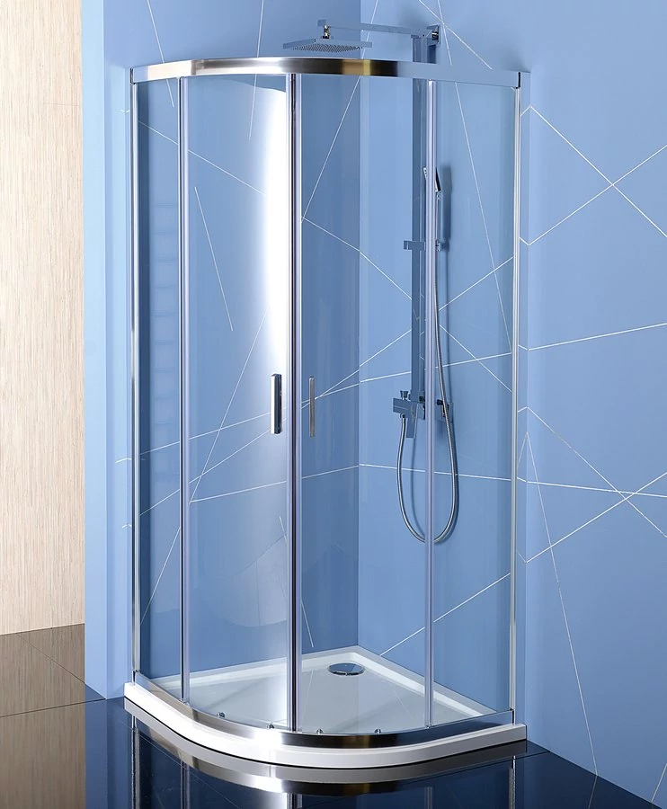 POLYSAN EASY LINE íves zuhanykabin, 800x800mm, transzparent üveg