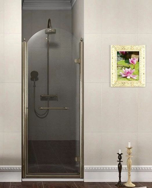 GELCO ANTIQUE nyílóajtó, jobbos, 800mm, transzparent üveg minta nélkül, világos bronz