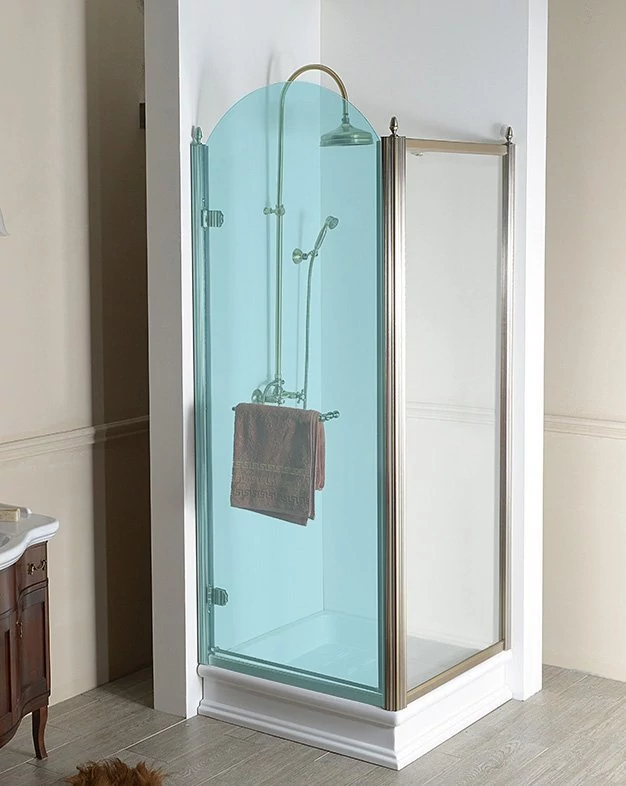 GELCO ANTIQUE oldalfal, 1000mm, transzparent üveg minta nélkül, világos bronz