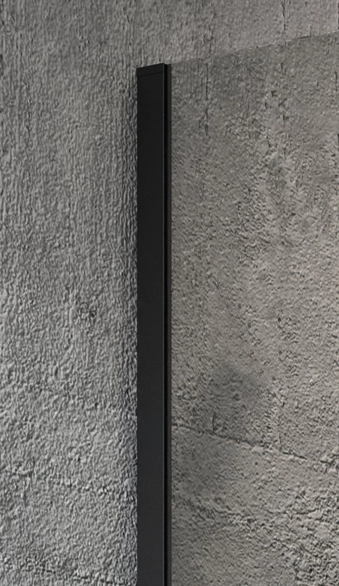 GELCO VARIO Walk-In fali profil, 2000mm, fekete