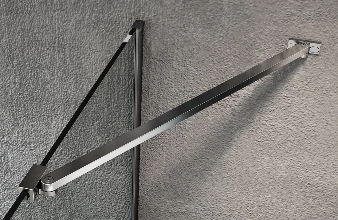 GELCO VARIO Walk-In sarok merevítő, 650mm, króm
