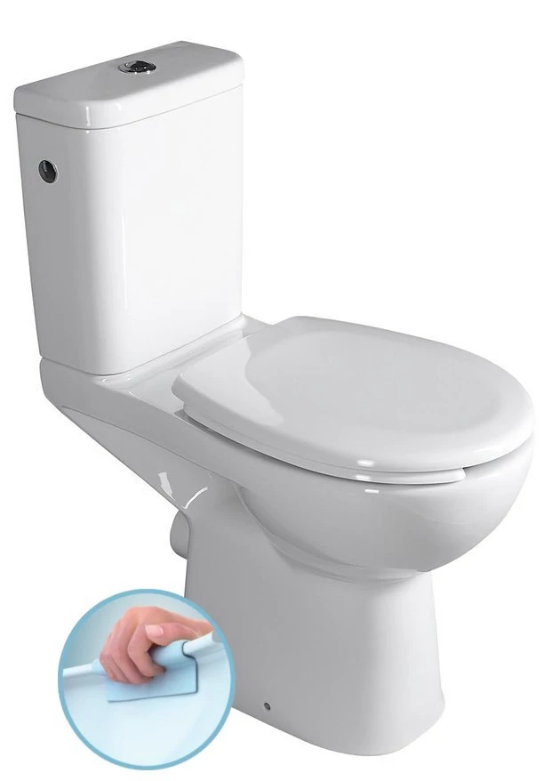 ETIUDA WC mozgáskorlátozottaknak, ülőke nélkül, CLEAN ON, hátsó kifolyású, RIMLESS, 45,5cm
