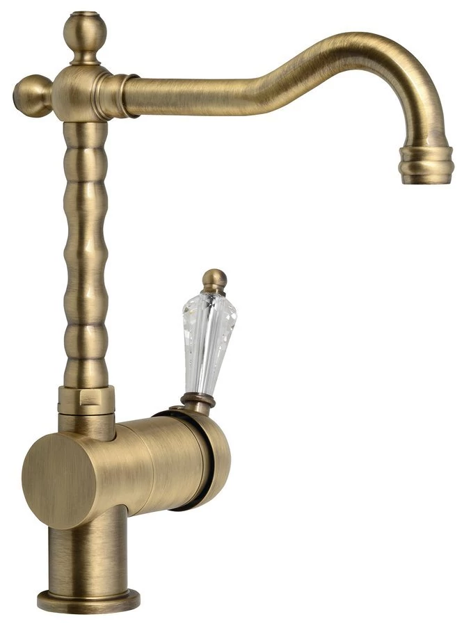 SAPHO KIRKÉ CRYSTAL mosogató-csaptelep, bronz 190/205/285mm, bronz