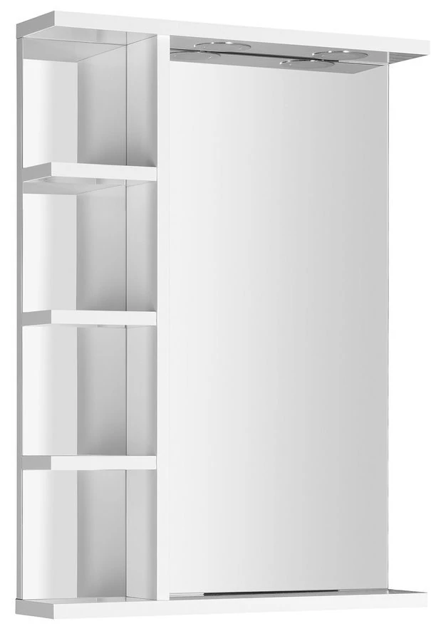 AQUALINE KORIN LED tükör világítással és polcokkal, 52x70x12cm