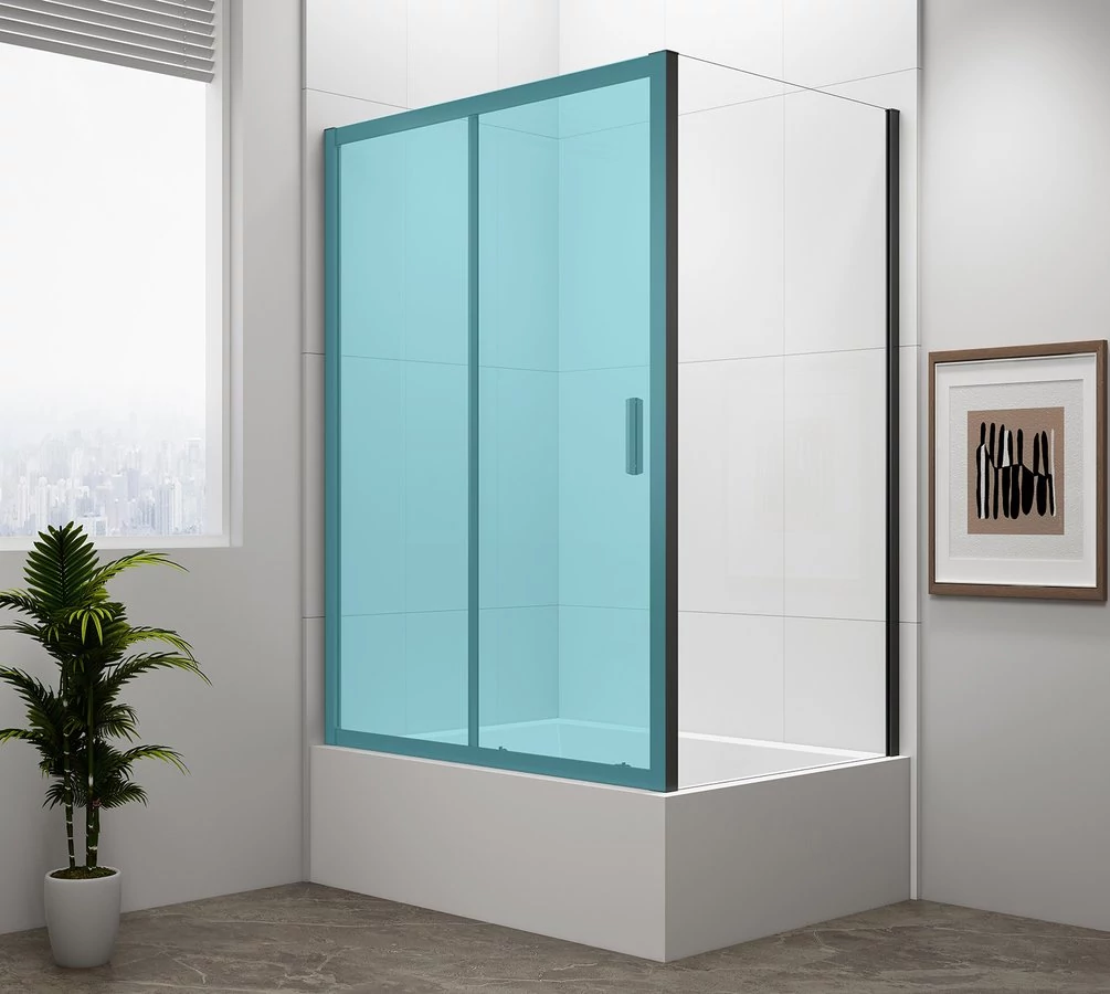 POLYSAN DEEP BLACK oldalfal, 1650x750mm, matt fekete profil/transzparent üveg