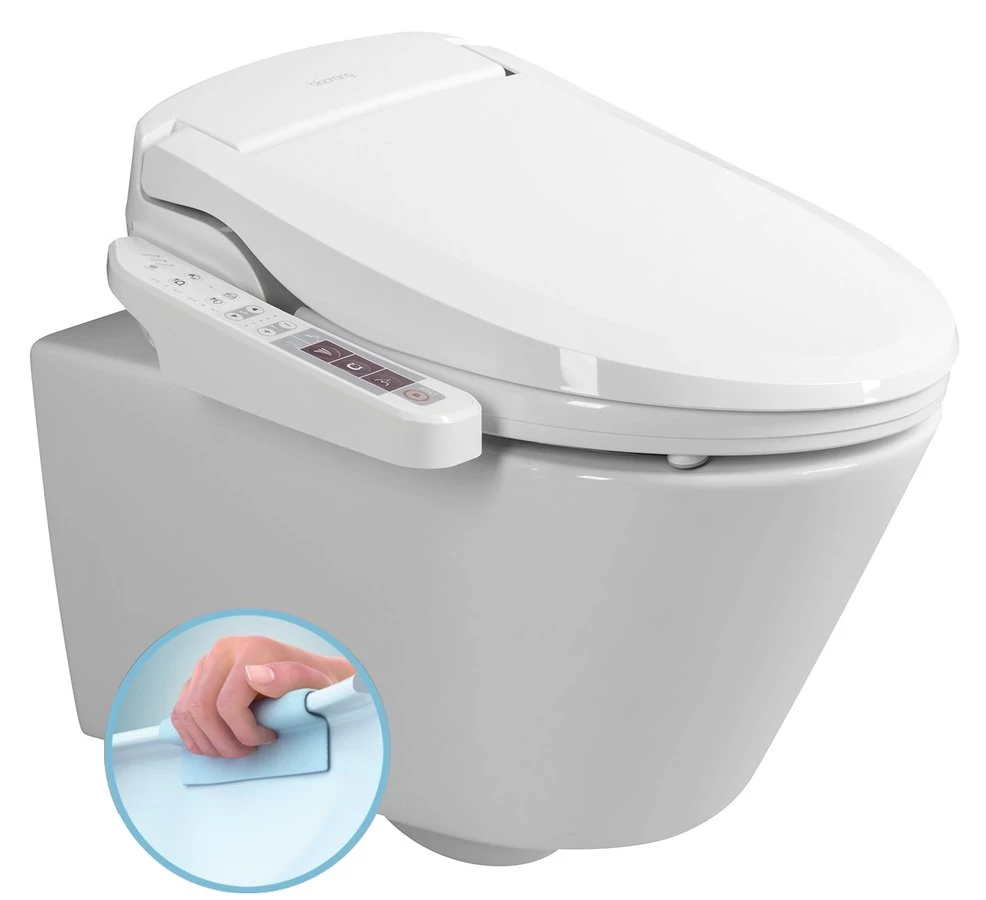 AVVA fali WC BLOOMING EKO PLUS elektronikus bidé WC-ülőkével