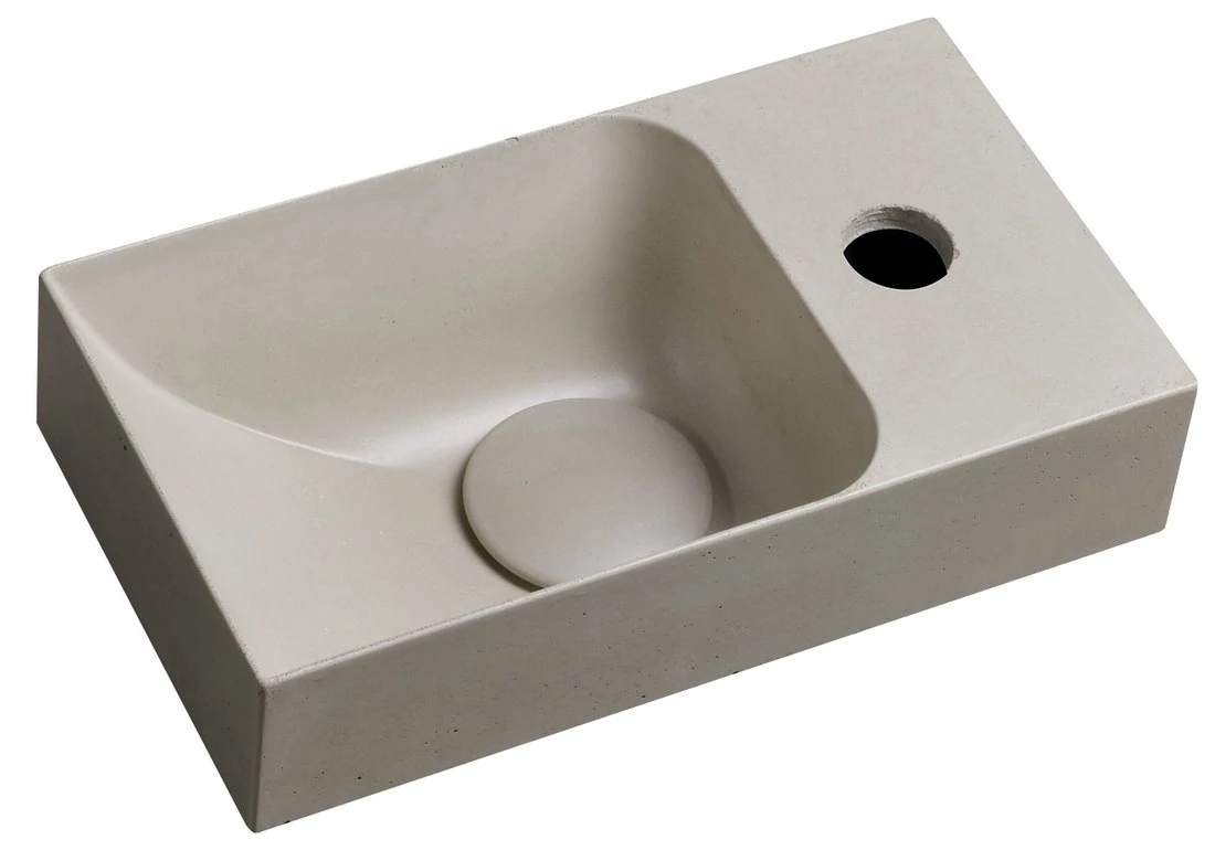 PICCOLINO betonmosdó, 30,8x10x17cm, jobbos, homok