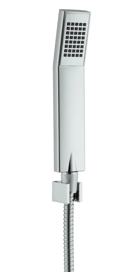SAPHO kézizuhany szett, 1 funkciós, tartó, gégecső, 220mm, ABS/króm