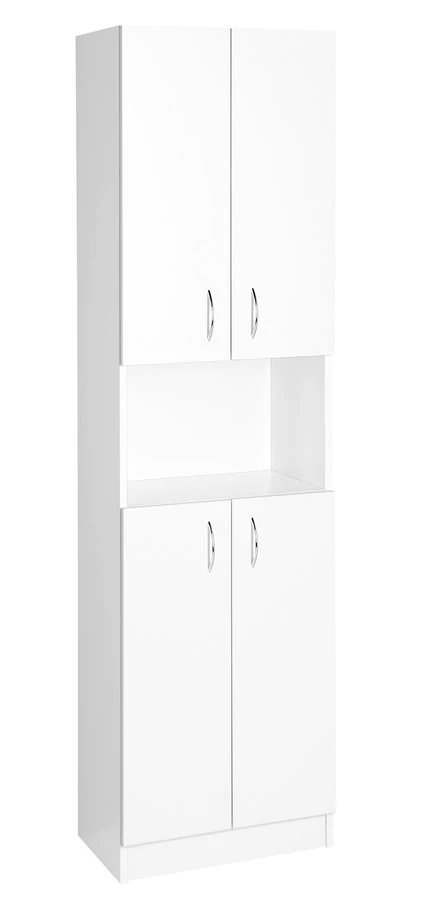 AQUALINE SIMPLEX ECO állószekrény, 50x180x30cm, matt fehér