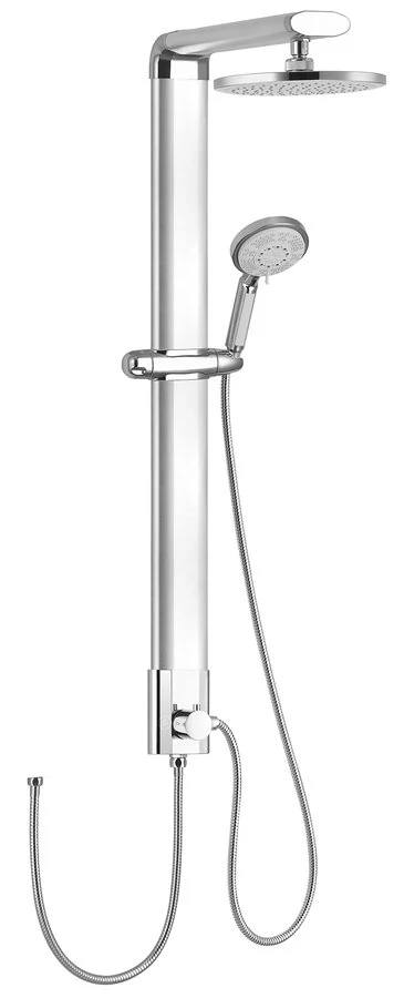 AQUALINE TOUR zuhanyoszlop, csaptelep nélkül, 220mm-es fejzuhannyal, 1100mm, alumínium