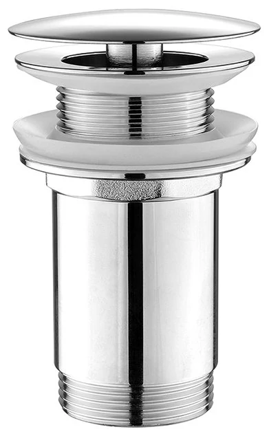 AQUALINE nem zárható mosdólefolyó, túlfolyó nélkül, 5/4“, 10-50mm, króm