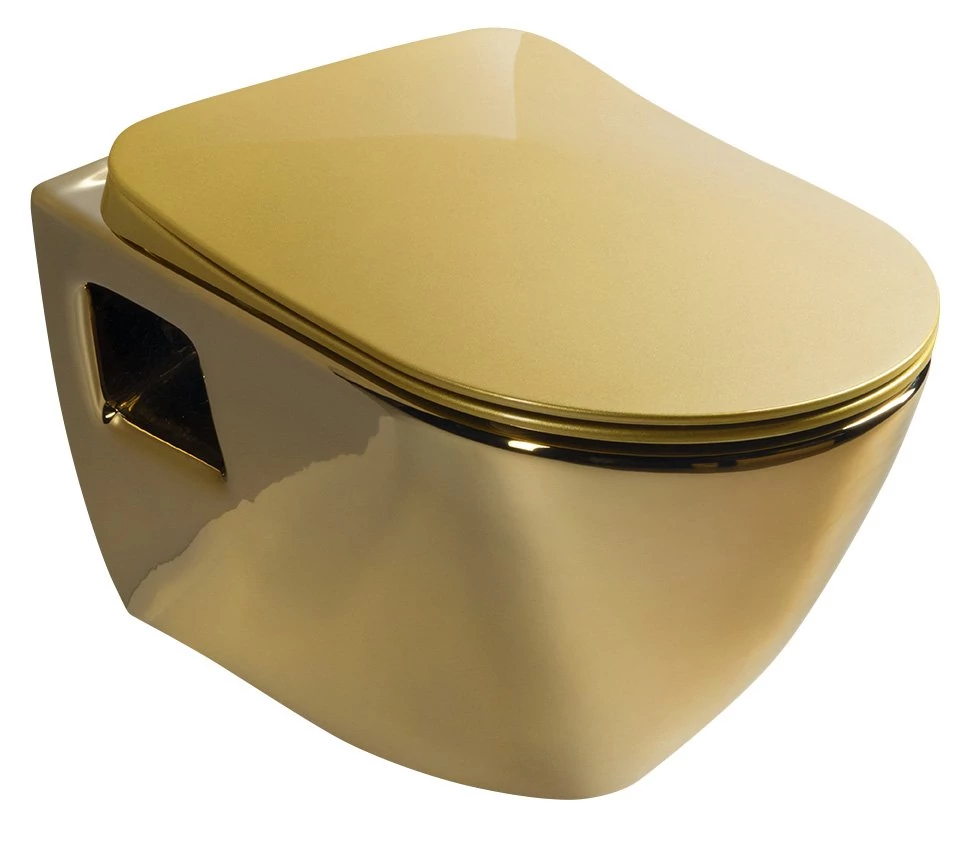 CREAVIT PAULA fali WC, 35,5x50cm, arany