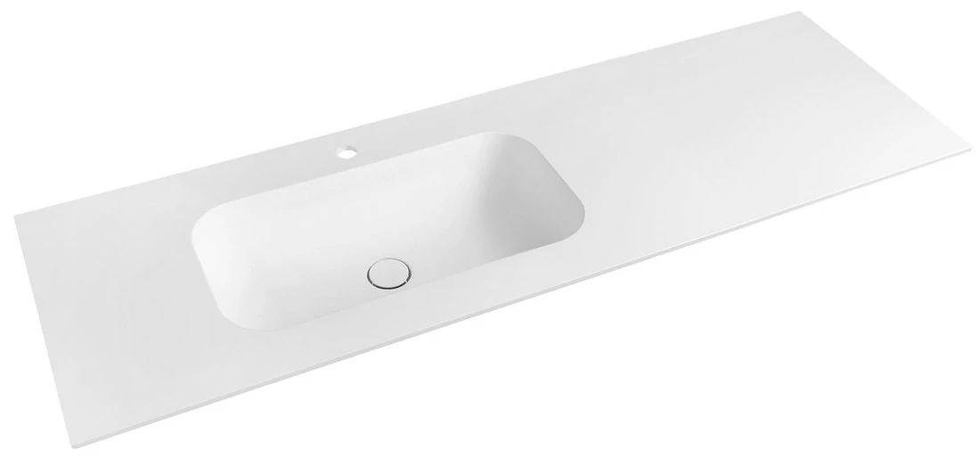 TREOS Rockstone pult, 1466x513mm, matt fehér