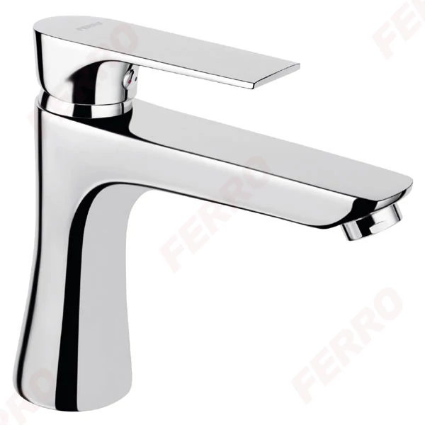 FERRO ALGEO SQUARE mosdócsaptelep, álló, click-clack leeresztő, króm