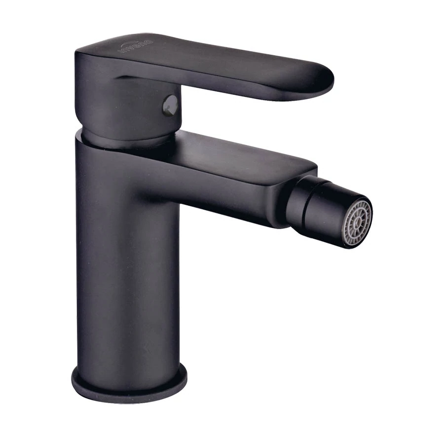 INVENA SIROS BLACK Bidécsaptelep, álló, fekete, waterplating bevonat