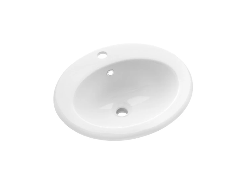INVENA AJTRA mosdókagyló, ovális, süllyesztett, 50 cm, fehér