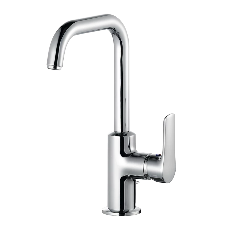 KLUDI Pure&Solid oldalkaros mosdó csaptelep, fém leeresztővel